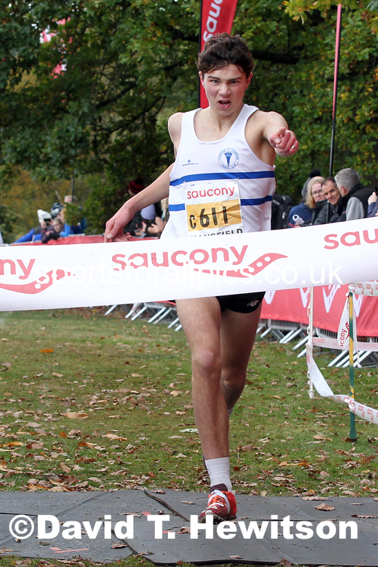 Mens under-17s 2021 National Cross Country Relays, Berry Hill Park, Mansfield. Photo: David T. Hewitson/Sports for All Pics